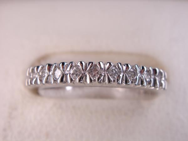 0.16ct PT プラチナハーフエタニティリング｜ＫenＢrand