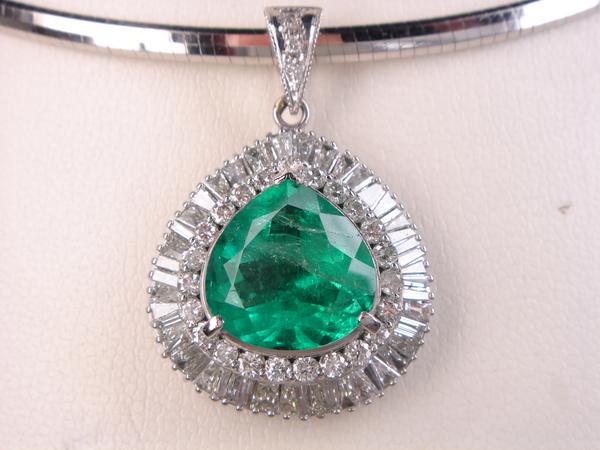 4.61ct PT プラチナ製☆PTエメラルドペンダントネックレス｜ＫenＢrand