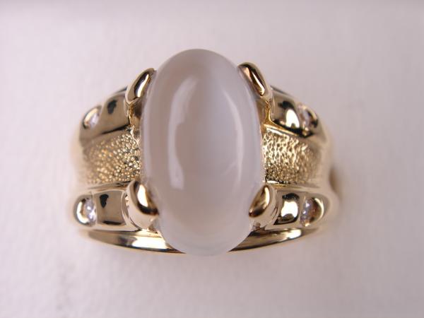 4.60ct K18 ムーンストーンリング★４．６０ｃｔ★｜ＫenＢrand