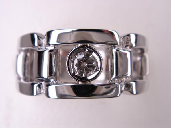 0.07ct PT プラチナシャープリングダイヤ｜ＫenＢrand