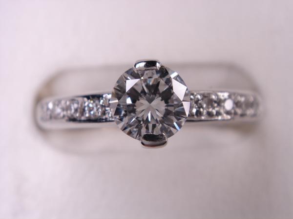 0.373ct　鑑定書付　婚約★Ｐｔエンゲージリング★婚約指輪｜ＫenＢrand