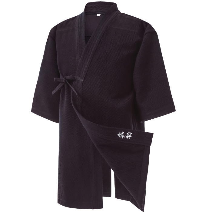 特製紺一重剣道着 正藍染 軽さ ウォッシュ処理 腰下菱刺 綿100%