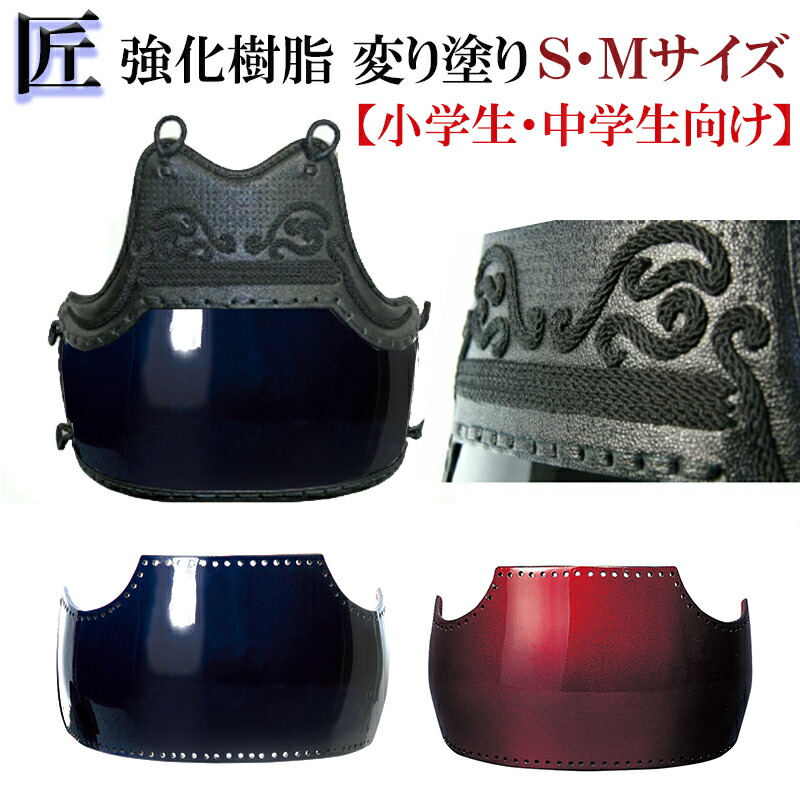 ＼SALE通貨価値18280円→16130円／剣道 胴 単品 強化因子脂胴 変わりペンキ塗り 小学生 中学生「匠（たくみ）」 オールラウンド実戦型 剣道  安全装置 胴 上がり下がりペンキ塗り
