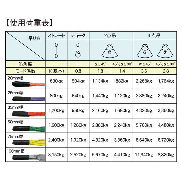 OUTLET SALE FREAK ベルトスリングE型 使用荷重2400kg 幅75mm 長さ4.5m 両端アイ ナイロンスリング 吊具 揚重 玉掛  クレーン qdtek.vn