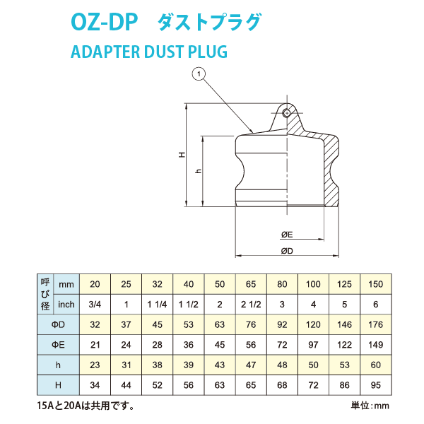 14時までの注文で即日配送 小澤物産 OZ-A メスネジ型アダプター アルミ 150A