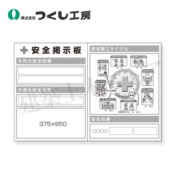 つくし制作室 KG-1015E スチール写真小型電子掲示板２列型 施工循環過程/安全性のある順番 E手合い 1200×1800