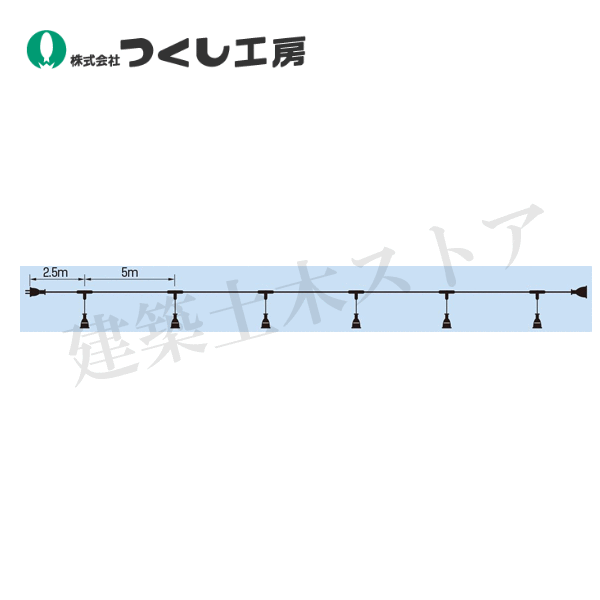 つくし細工所 6352 明かりとり３０ｍ ワット数専用（繋ぎ６個） 30 m (VCT3.5×3芯）