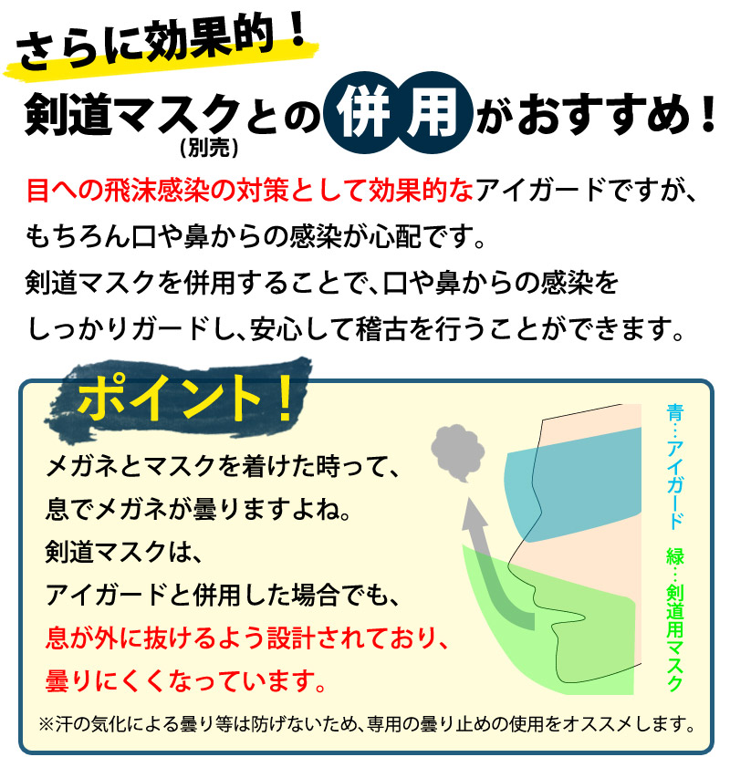 初回限定】 3000円以上で送料無料 剣道 面用 目を守る ガード アイガード ゴムなし 剣道用 コロナウィルス対策 飛沫感染対策  www.servitronic.eu