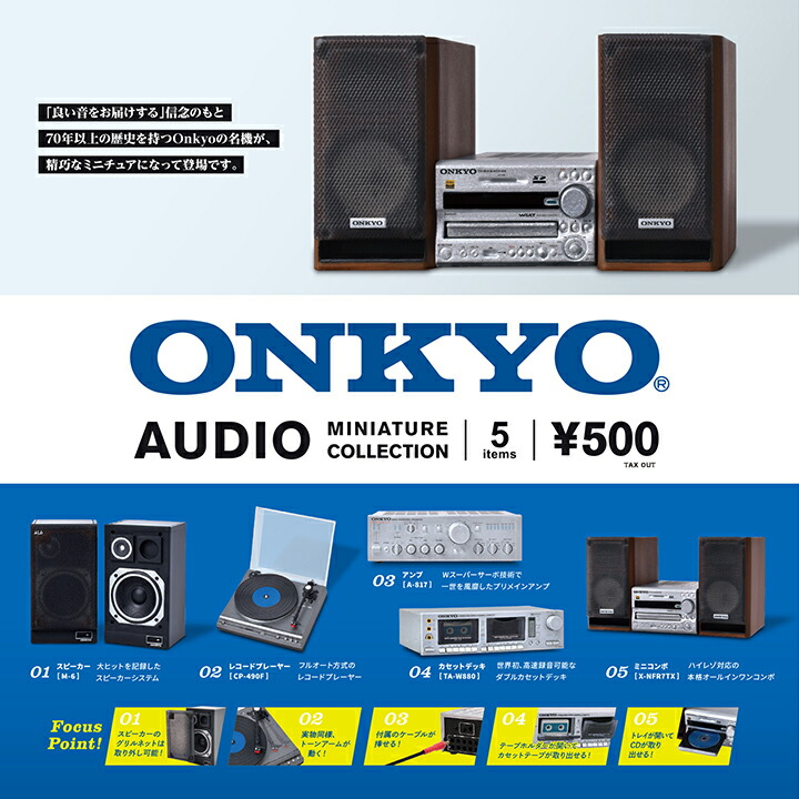 楽天市場 12個入りbox Onkyo オンキヨー オーディオ ミニチュアコレクション ケンエレファント公式 ケンエレファント 楽天市場店