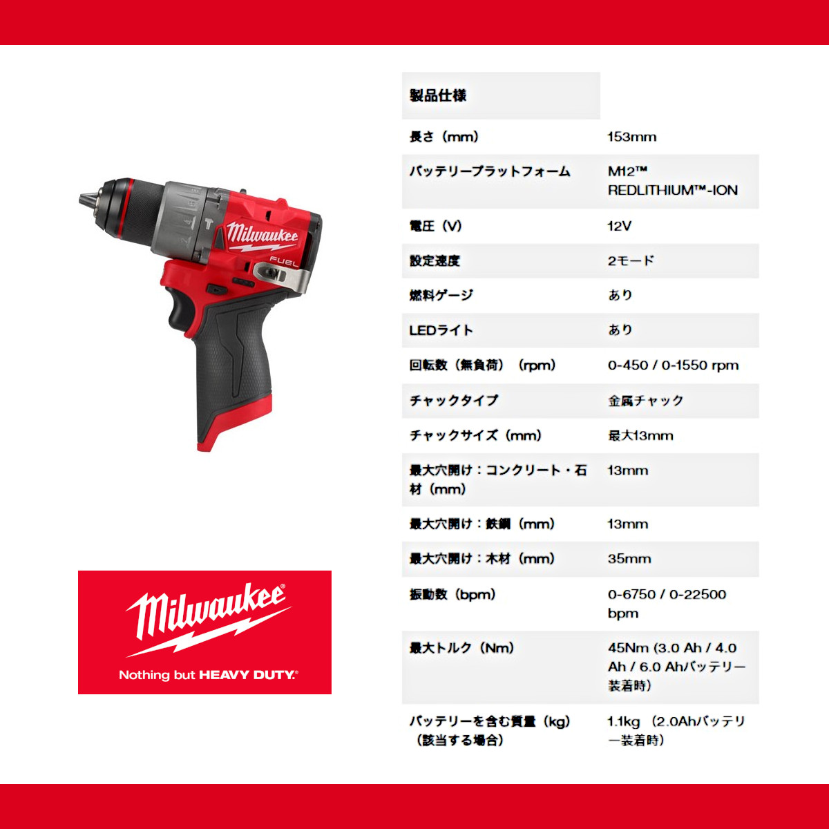 柔らかな質感の milwaukeeミルウォーキー M12 FUEL ドリルドライバー