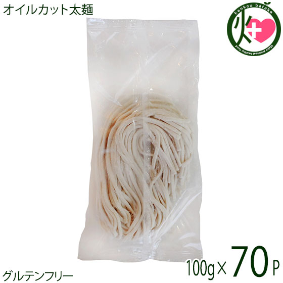ダイユウ加工 グルテン無償性 油絵の具取りすてる太麺 100g×70袋 沖縄 差し上げ物 一般受け 米粉麺 ノン油絵の具 お米のうどん 取りすてる食 入れ替わり食
