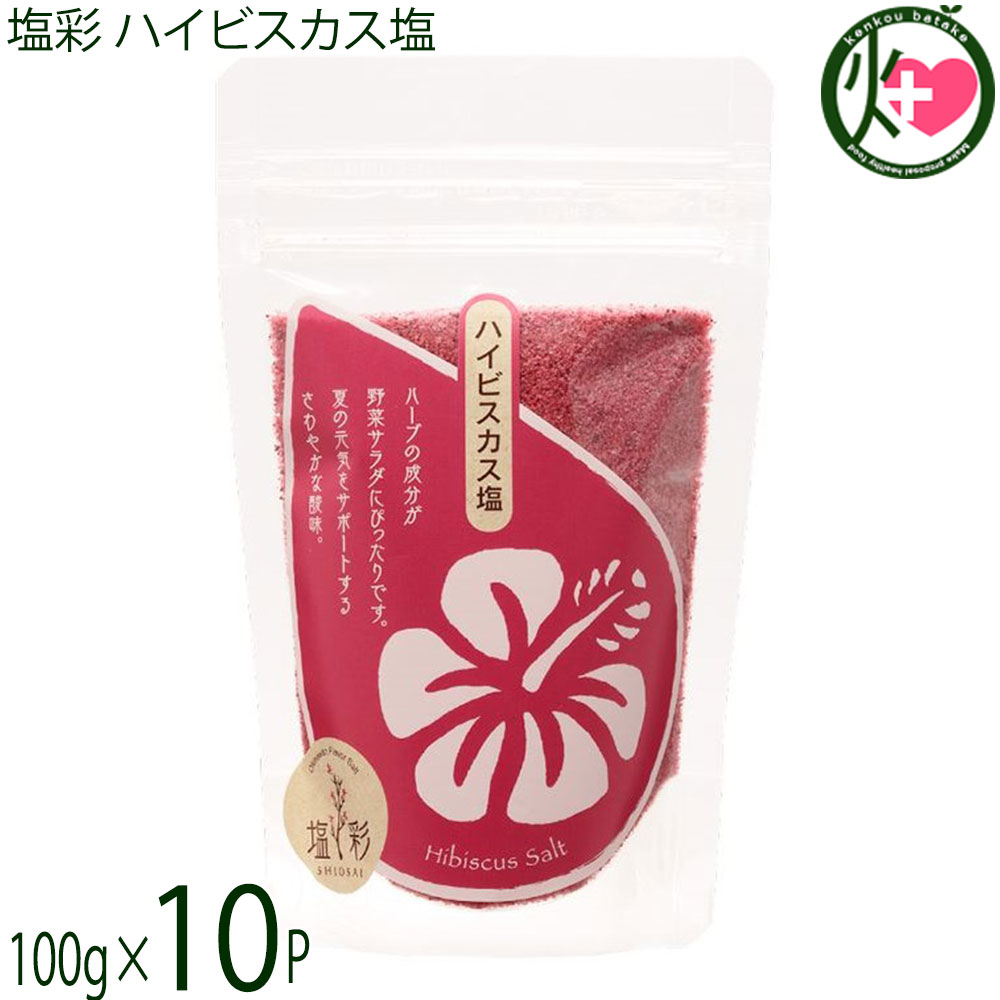 カヨコーポレーション 塩彩 ハイビスカス塩 袋 100g×10P
