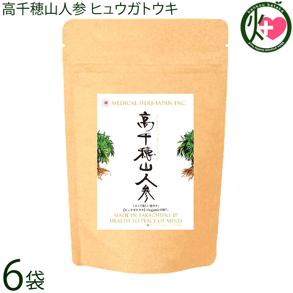 Medical Herb Japan 高千穂山人参 ヒュウガトウキ 93粒×6袋 百貨店ボンネット 完膚なきまで無農薬作りだす