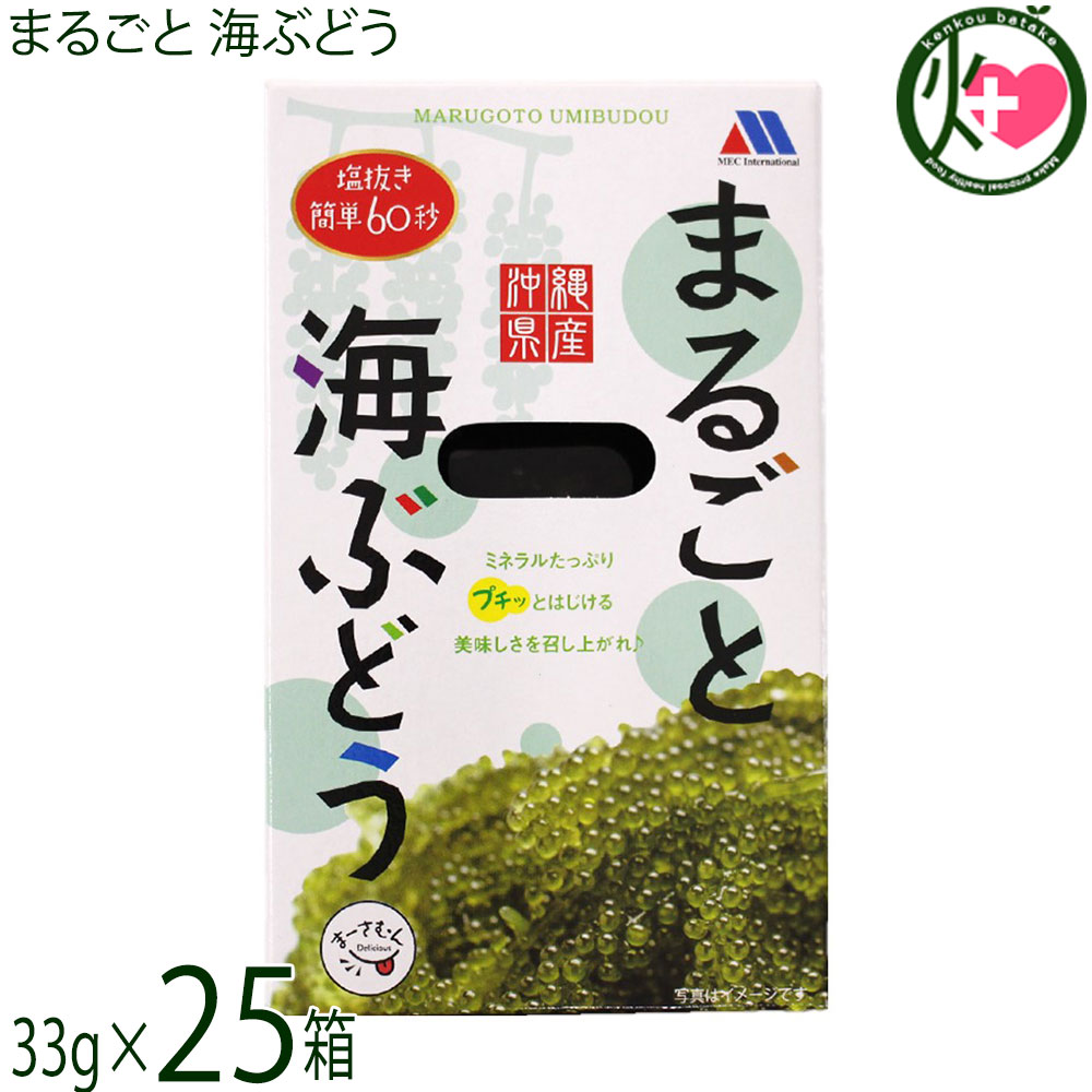 メックインターナショナル まるごと 海ぶどう 33g×25箱 沖縄