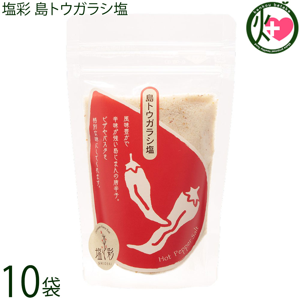 カヨコーポレーション 塩彩 島トウガラシ塩 袋 100g×10P