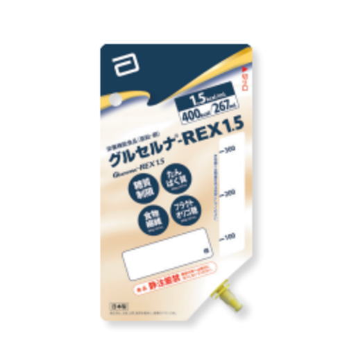アボット グルセルナ REX 1.5  合財袋 400キロカロリー 267mL×24 【栄養素】貨物輸送無料