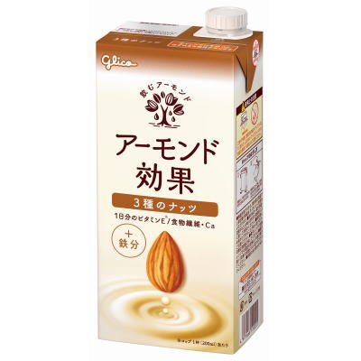 グリコ アーモンド効果 ３種のナッツ 1000mL 1L 6本 12本 ★ 【食品】 送料無料