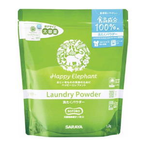 送料無料　ハッピーエレファント 洗たくパウダー 1.2kg×9 　★