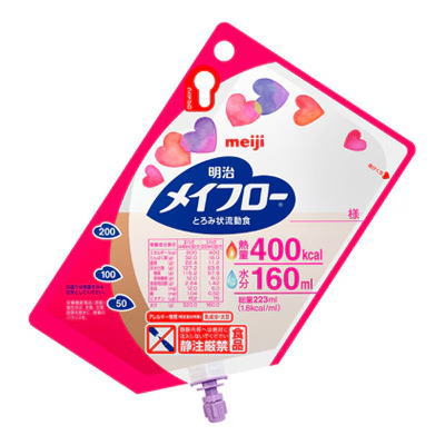 明治 メイフロー とろみ状流れ食 400キロカロリー 223ml×24 【栄養分】 医薬品・コンタクト・介護-介護用品-流動食