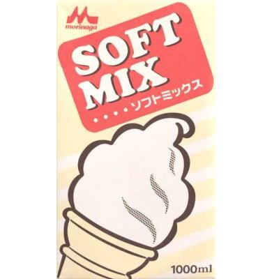 ソフトミックス　Sバニラ　　1000mlＸ12　森永　送料無料　【食品】