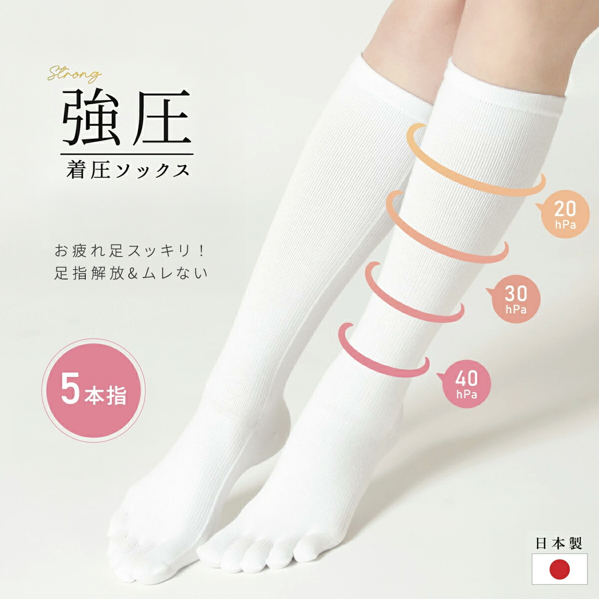 楽天市場】疲れた時にはく5本指着圧ソックス レディース メンズ 女性