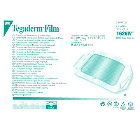 ３Ｍ　テガダーム　トランスペアレントドレッシング　10×12cm　１６２６Ｗ　５０枚