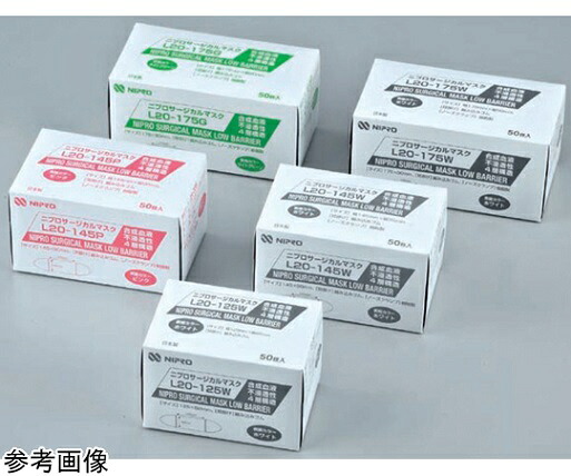 ニプロ　サージカルマスク（幅１７５ｍｍ・グリーン）　２１&minus;３３８（２枚）　７５０包｜ケンコージョイ支店