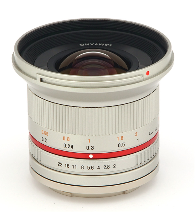 SEAL限定商品 SAMYANG サムヤン 12mm F2.0 NCS CS シルバー SV フジ