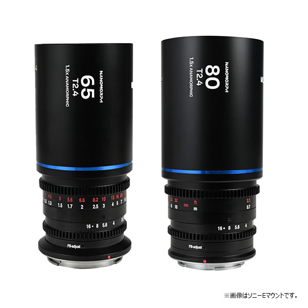 【取寄】 (SJ) Nanomorph 2Lens Bundle 65+80粍書き割り Blue Arri PL/Canon EFマウント LAOWA ラオワ 【貨物輸送無料】【2水晶体バンドル】