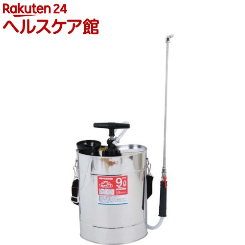 セフティー3 肩掛け半自動噴霧器 9L 樹脂ポンプ ステンレスタンク 655012(1個)【セフティー3】