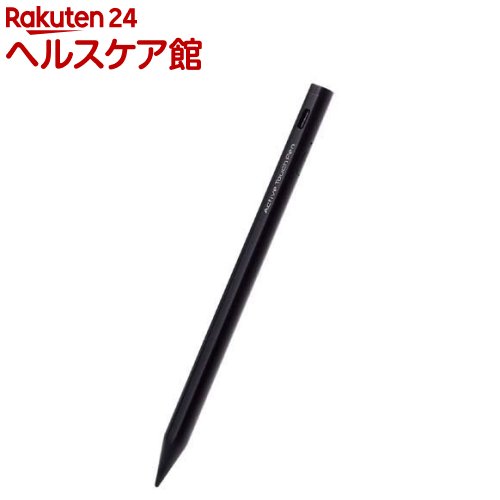 エレコム タッチペン 充電式 極細 ペン先 2mm マグネット付 ブラック P-TPACSTAP02BK(1本)【エレコム(ELECOM)】