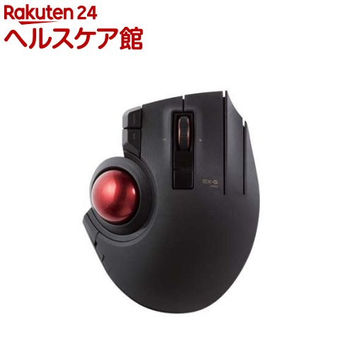 エレコム マウス トラックボール 有線 ワイヤレス Bluetooth 8ボタン 親指 M-XPT1MRBK(1個)【エレコム(ELECOM)】[トラックボールマウス ワイヤレスマウス Windows Mac]｜24 ヘルスケア館