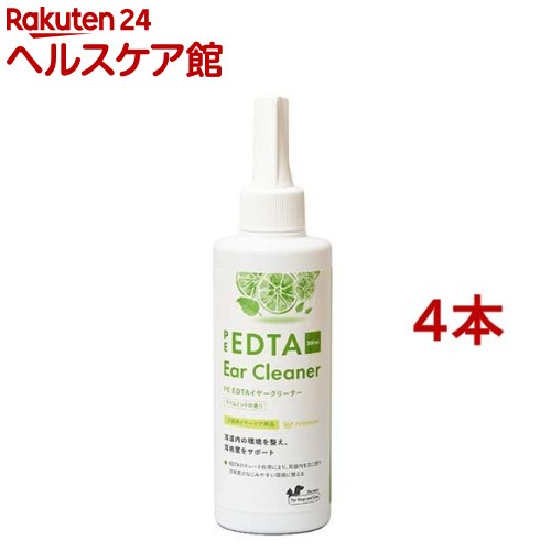 PE EDTAイヤークリーナー 菩提樹ペパーミントの芳ばしさ(200ml*4本書き割り)