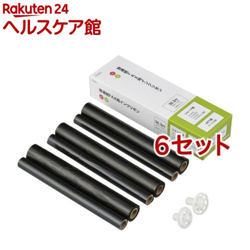 オーム 普通紙FAX用インクリボン S-SH2タイプ 36.3m 01-3861(3本入*6セット)｜24 ヘルスケア館