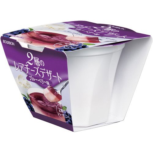 ブルボン 2層のレアチーズデザート ブルーベリー味 1g 48個セット Liceochiloe Cl