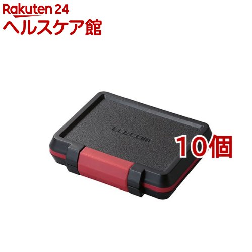 エレコム SD microSD歌留多入れもの 耐衝撃 CMC-SDCHD01BK(10個仕掛ける)【エレコム(ELECOM)】
