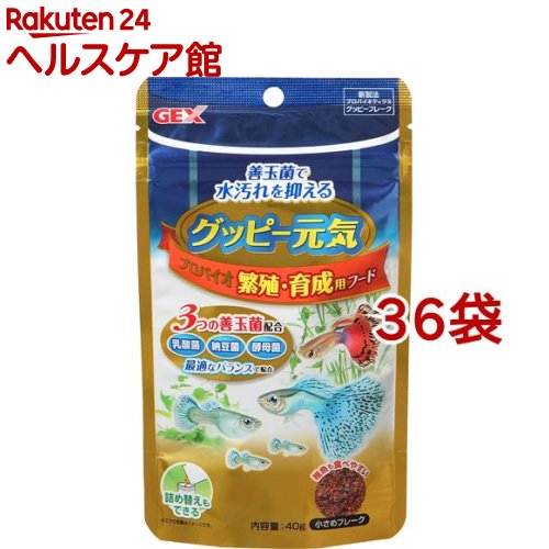 訳ありセール格安 のプロバイオ繁殖 育成用フード プロバイオ繁殖 育成用フード 40g 36袋セット グッピー元気 Gex ジェックス プロバイオ繁殖 育成用フード 40g 36袋セット グッピー元気 Gex ジェックス グッピー元気 Gex ジェックス 安心の正規品定価