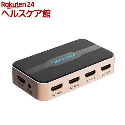 VENTION 1 In 4 Out HDMI スプリッター Black AC-2496(1個)【VENTION】