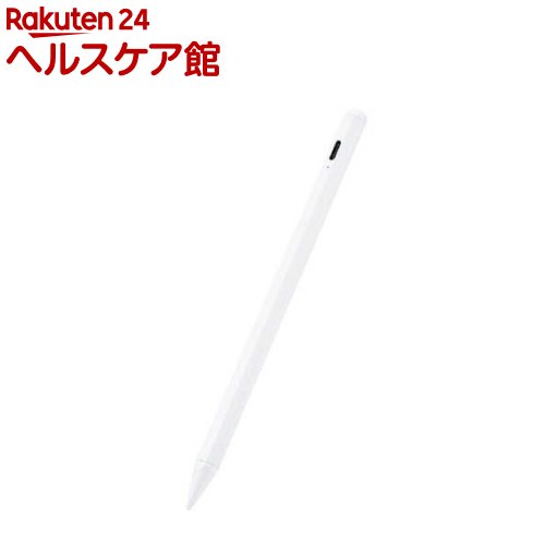 エレコム タッチペン スタイラスペン 充電式 樹脂ペン先 ホワイト P-TPACSTAP05WH(1個)【エレコム(ELECOM)】