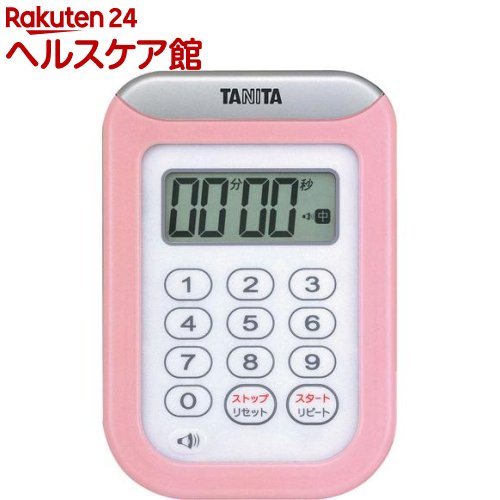 タニタ 丸洗いタイマー100分計 ピンク TD-378-PK(1台)【タニタ(TANITA)】