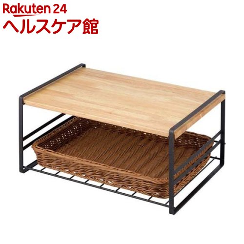 下村企販 木棚トースターラック ブラウン 43.5*30.5*21cm 38538(1個)