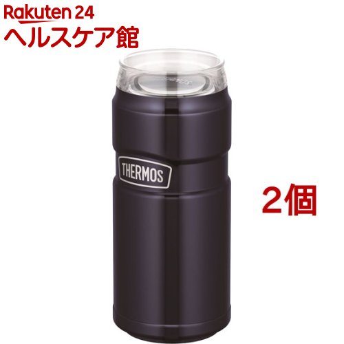 サーモス アウトドア 保冷缶ホルダー 500ml缶用 ROD-005 MDB ミッドナイトブルー(2個セット)【サーモス(THERMOS)】