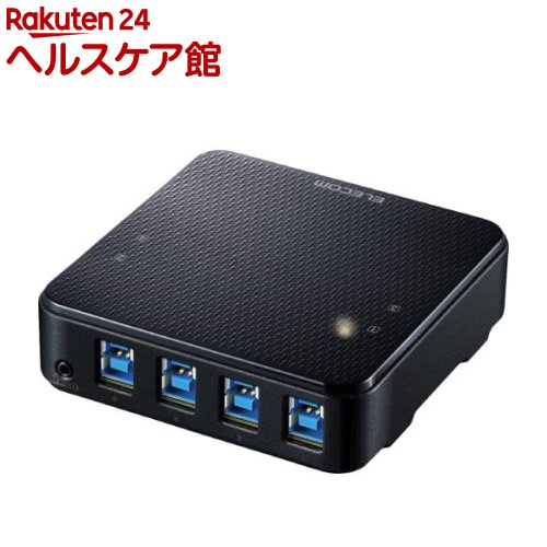 エレコム USB切替器 USB3.0 PC側4ポート ブラック U3SW-T4(1個)【エレコム(ELECOM)】