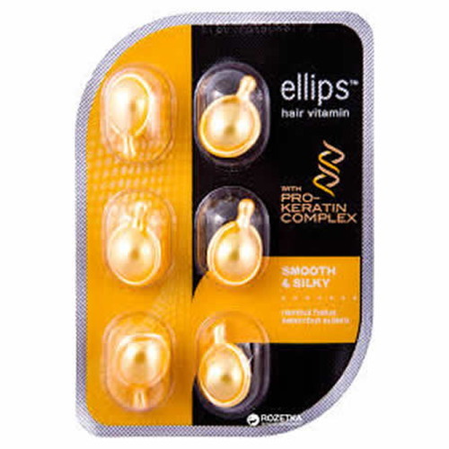 楽天市場 ゆうパケット配送対象 Ellips エリップス プロケラチンコンプレックス スムース シルキー 6粒入り イエロー なめらかな絹のような髪へ ポスト投函 追跡ありメール便 健康エクスプレス