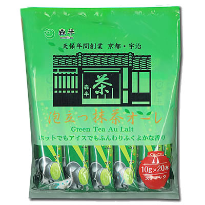 楽天市場】共栄製茶 森半 宇治抹茶ラテ 75g（粉末タイプ ホット
