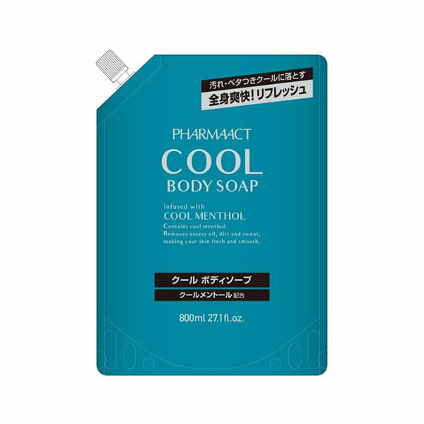 熊野油脂 ファーマアクト 800ml つめかえ用 クールトニック リンスインシャンプー 【公式】 クールトニック