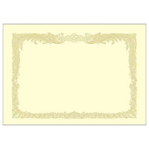 [ササガワ]OA賞状用紙 100枚入 A3縦書 クリーム[10-1187]