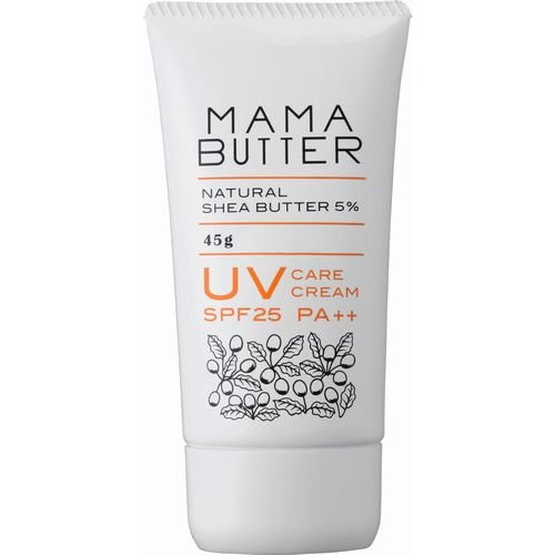 楽天市場 ママバター Uv ケアクリーム Spf25 Pa 45g 日焼け止め 日焼けどめ Uv オーガニック ノンケミカル 無添加 紫外線 吸収剤 不使用 ノンシリコン 無香料 ボタニカル Uvクリーム 敏感肌 子供 化粧下地 ネイチャーラボ 楽天市場店