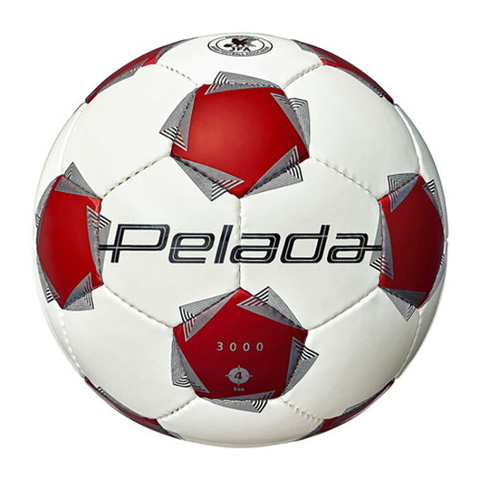 モルテン molten ペレーダ 3000 4 号白赤 サッカー フットボール グラウンド 小学生 人工皮革 練習 クラブ 部活 スクール 定番 F4K3000WR