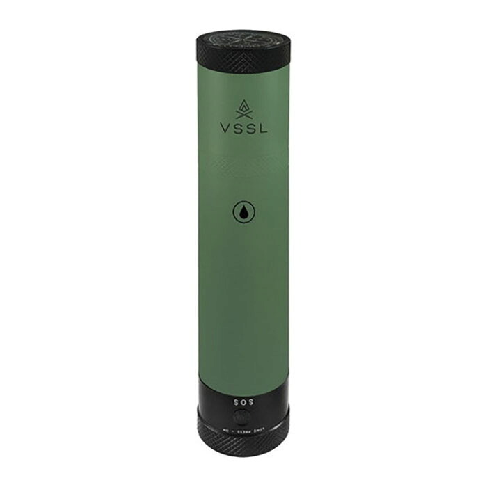 VSSL ベセル VSSL フラスク2.0 グリーン 懐中電灯 光 ショットグラス付き VSSL01106G｜健康エクスプレス